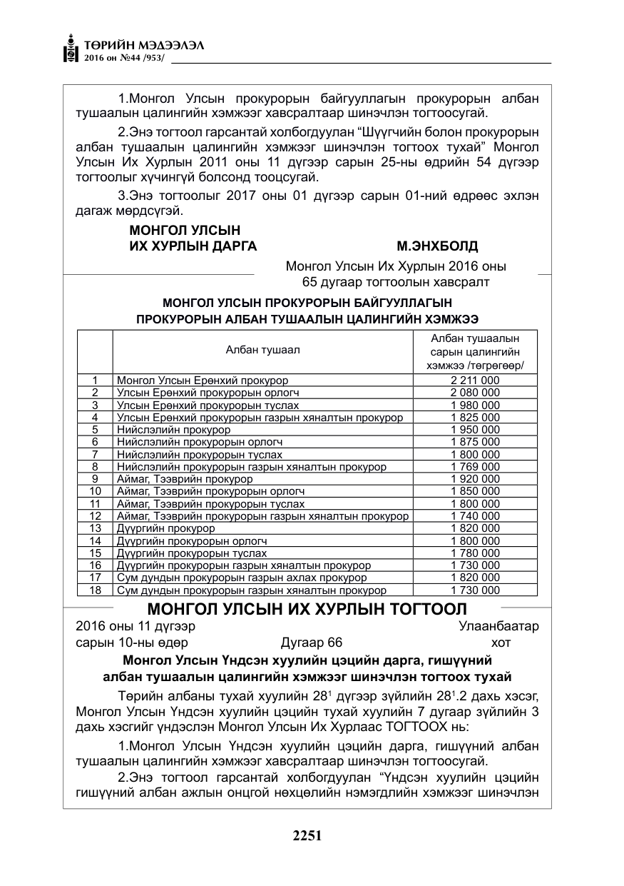 «Төрийн мэдээлэл» № 44, файлын 88-р хуудас