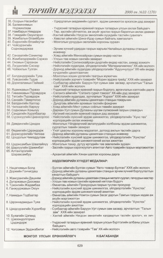 «Төрийн мэдээлэл» № 31, файлын 171-р хуудас