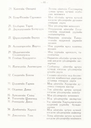 «Төрийн мэдээлэл» № 1, 95-р хуудасны скан