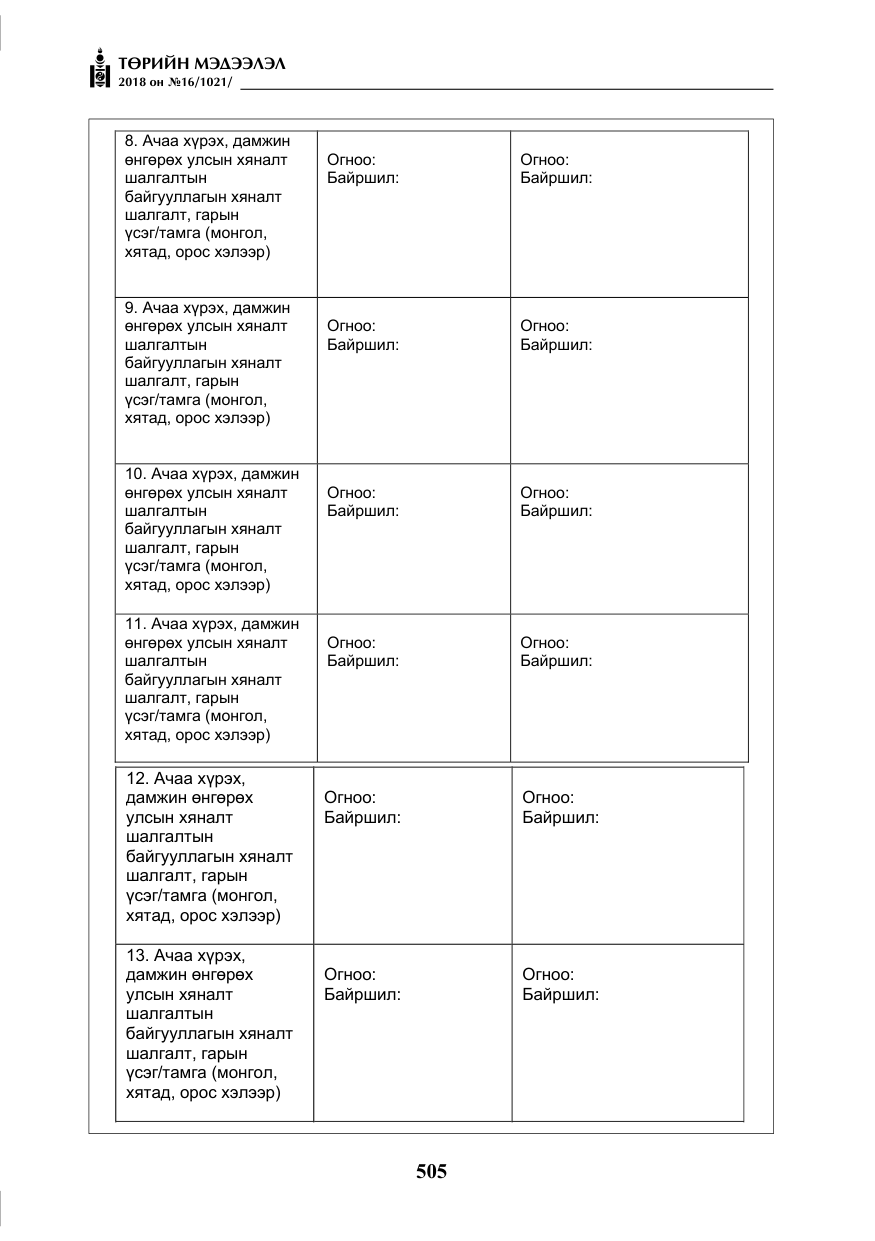 «Төрийн мэдээлэл» № 16, файлын 14-р хуудас