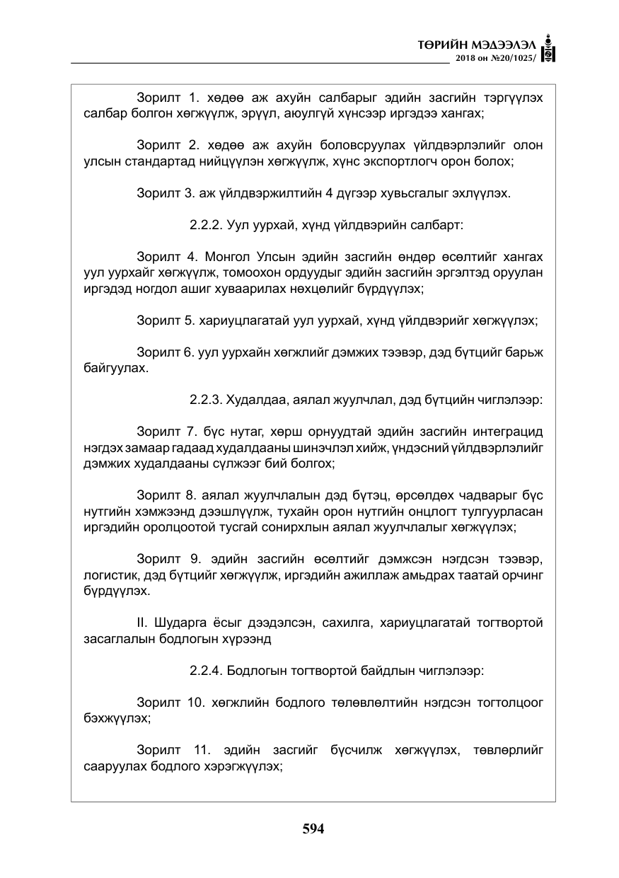 «Төрийн мэдээлэл» № 20, файлын 15-р хуудас