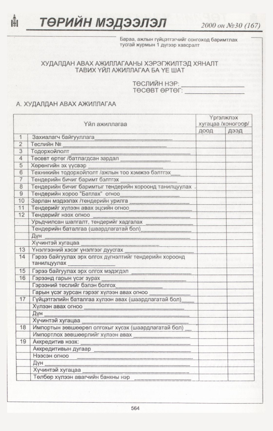 «Төрийн мэдээлэл» № 45, файлын 94-р хуудас