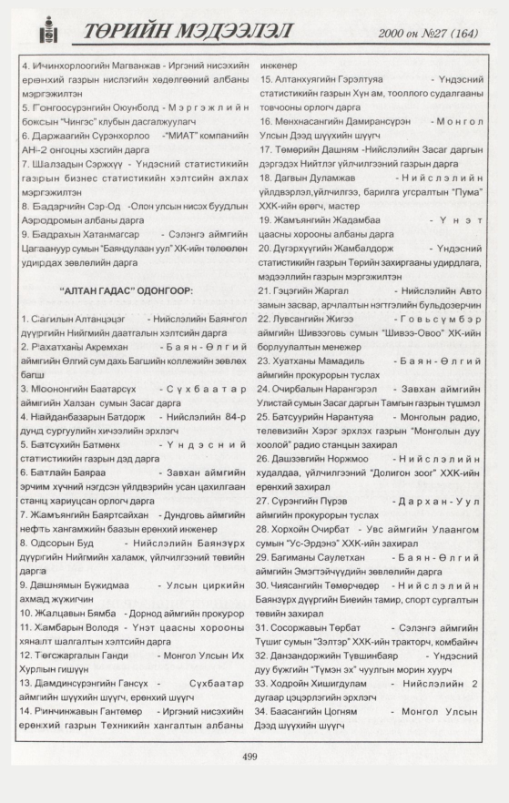 «Төрийн мэдээлэл» № 47, файлын 17-р хуудас