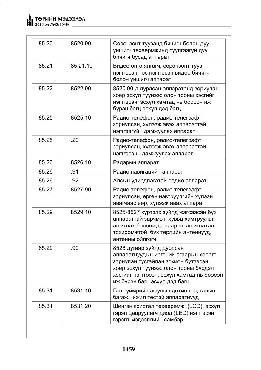 «Төрийн мэдээлэл» № 43, файлын 32-р хуудас