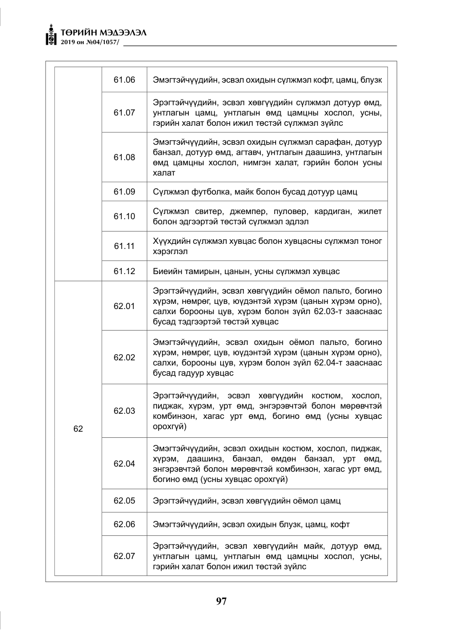 «Төрийн мэдээлэл» № 4, файлын 18-р хуудас
