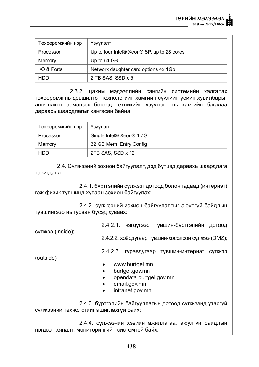 «Төрийн мэдээлэл» № 12, файлын 23-р хуудас