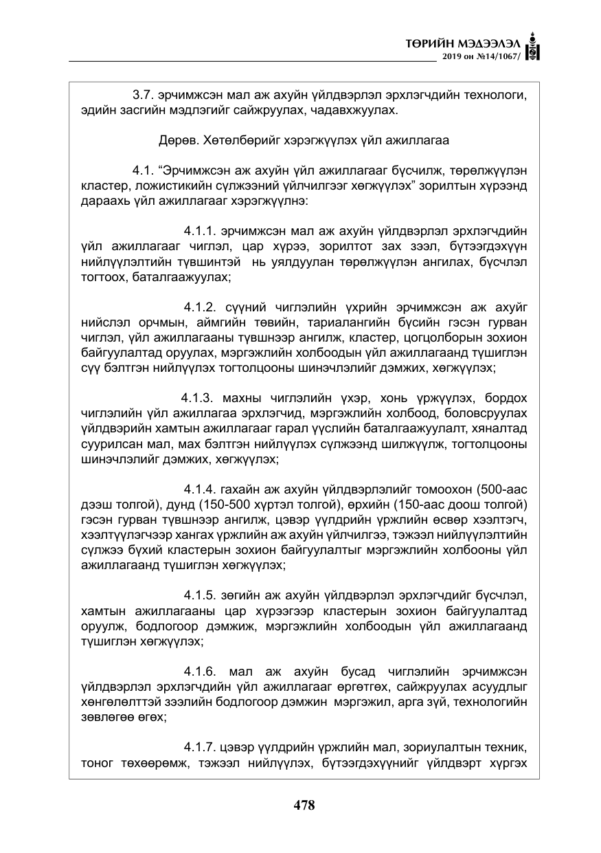 «Төрийн мэдээлэл» № 14, файлын 11-р хуудас