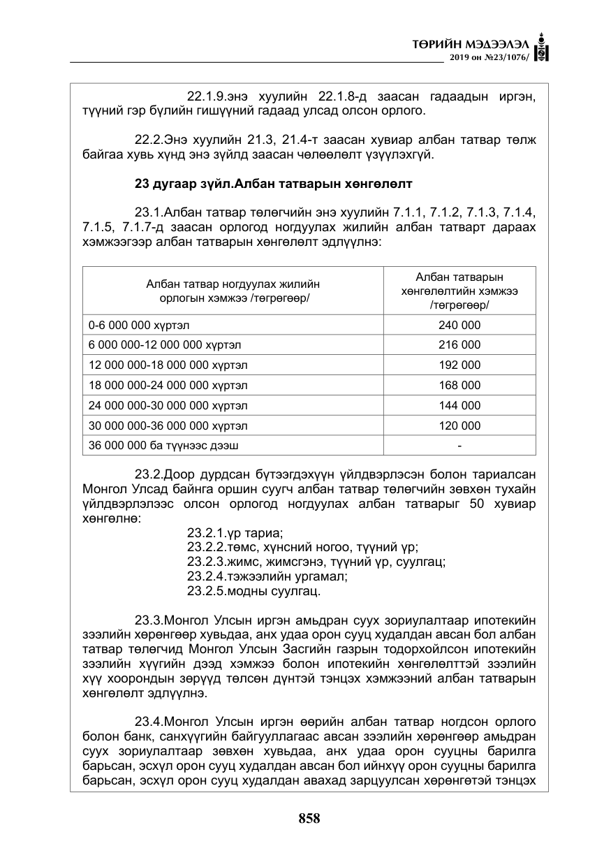 «Төрийн мэдээлэл» № 23, файлын 59-р хуудас