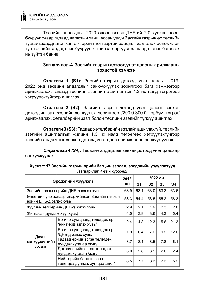 «Төрийн мэдээлэл» № 31, файлын 38-р хуудас