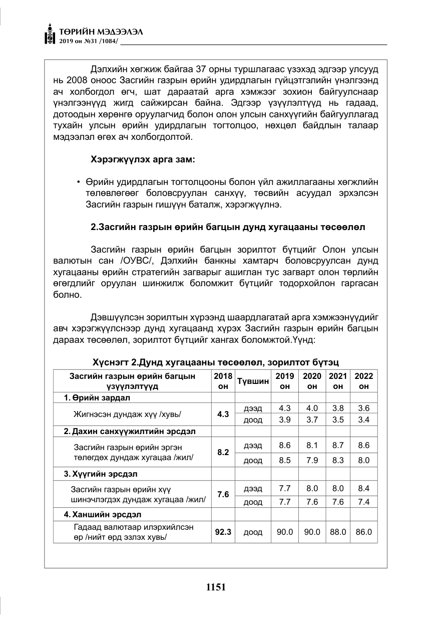 «Төрийн мэдээлэл» № 31, файлын 8-р хуудас