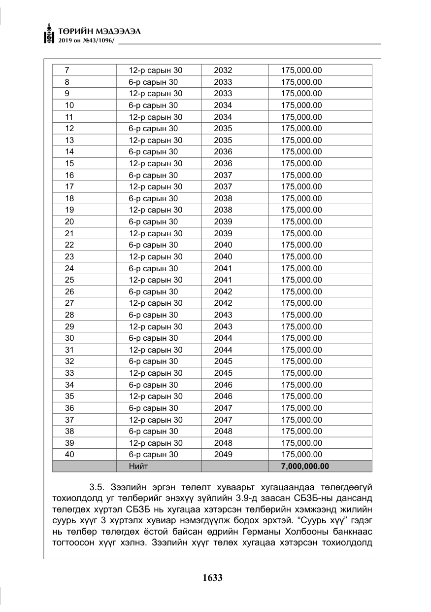 «Төрийн мэдээлэл» № 43, файлын 34-р хуудас
