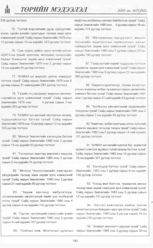 «Төрийн мэдээлэл» № 10, файлын 213-р хуудас