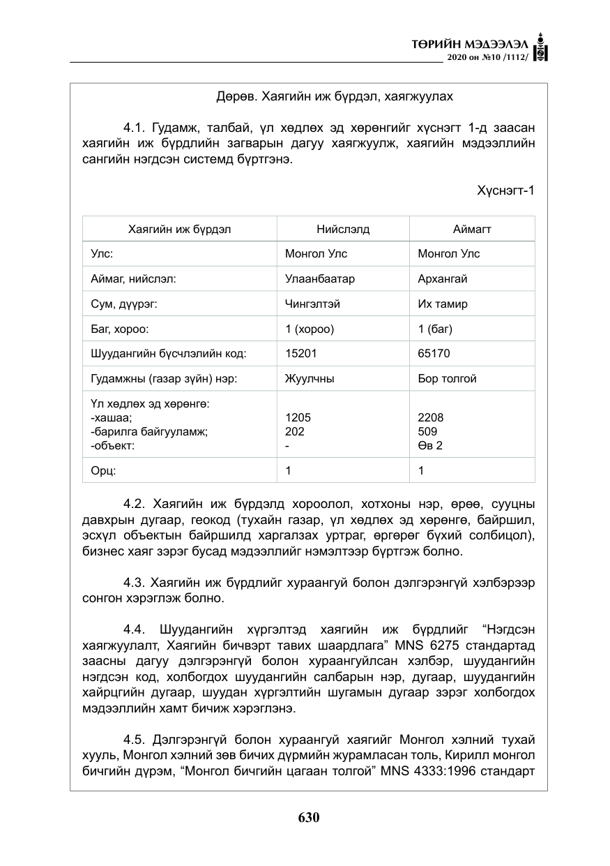 «Төрийн мэдээлэл» № 10, файлын 27-р хуудас