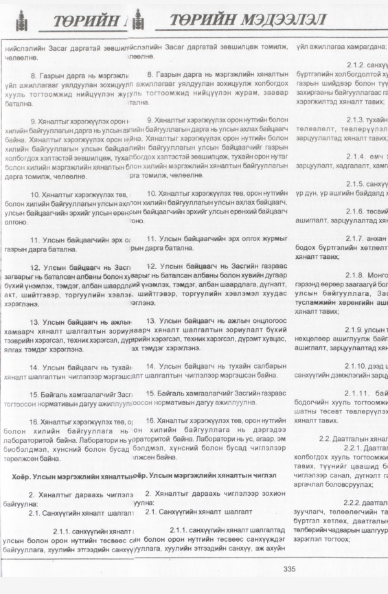 «Төрийн мэдээлэл» № 13, файлын 26-р хуудас