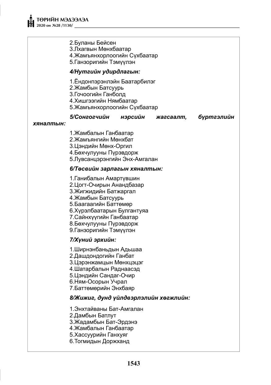 «Төрийн мэдээлэл» № 28, файлын 12-р хуудас
