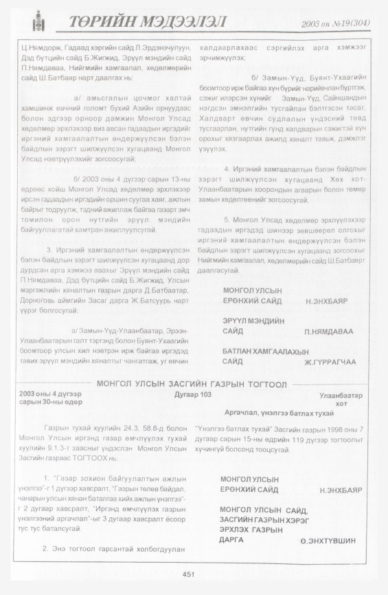 «Төрийн мэдээлэл» № 16, файлын 161-р хуудас
