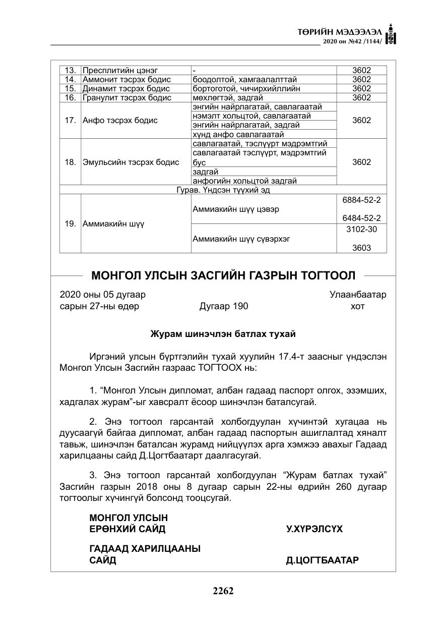 «Төрийн мэдээлэл» № 42, файлын 7-р хуудас
