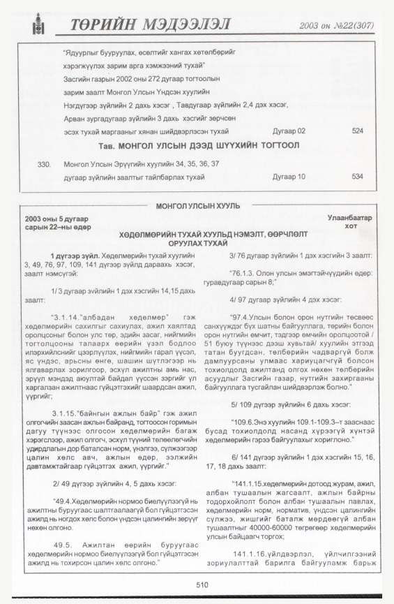 «Төрийн мэдээлэл» № 19, файлын 232-р хуудас