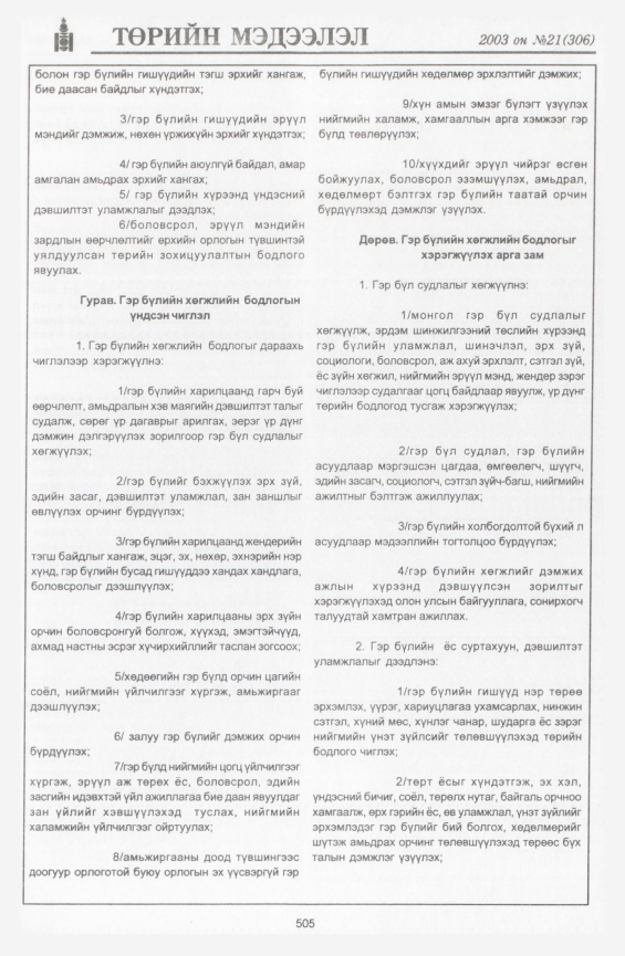 «Төрийн мэдээлэл» № 20, файлын 223-р хуудас