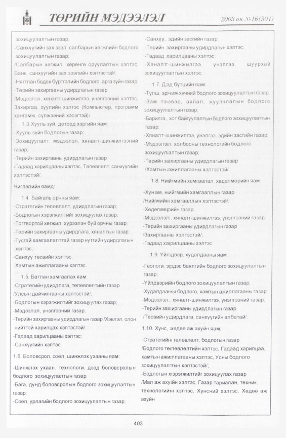 «Төрийн мэдээлэл» № 21, файлын 101-р хуудас