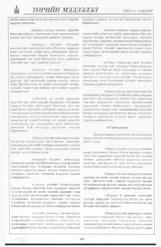 «Төрийн мэдээлэл» № 21, файлын 310-р хуудас
