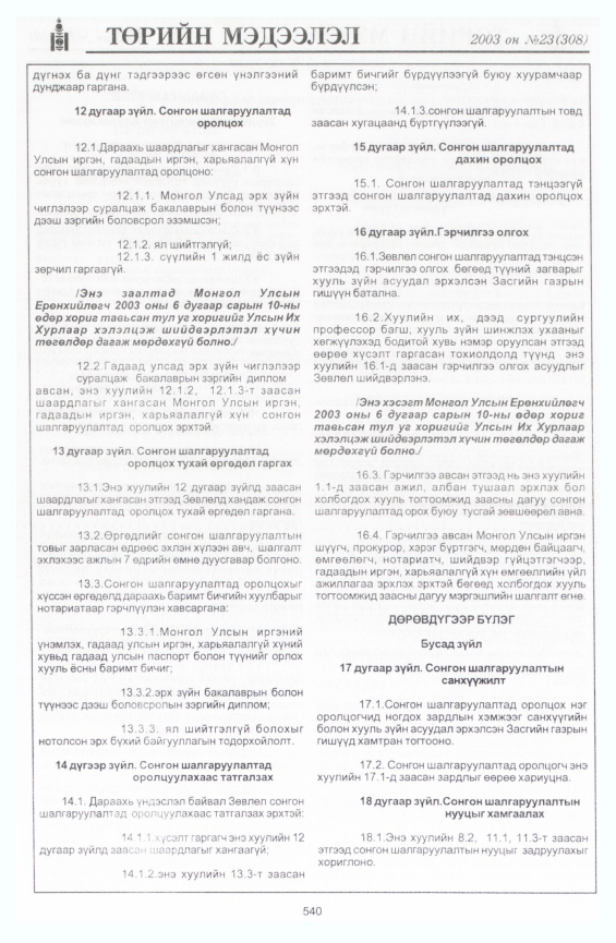 «Төрийн мэдээлэл» № 24, файлын 266-р хуудас