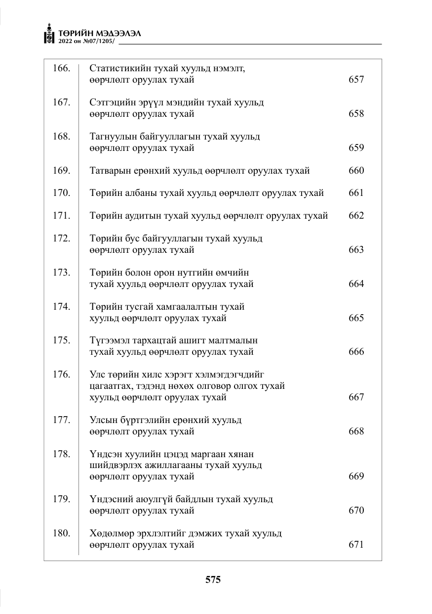 «Төрийн мэдээлэл» № 7, файлын 4-р хуудас
