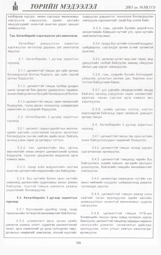 «Төрийн мэдээлэл» № 31, файлын 170-р хуудас