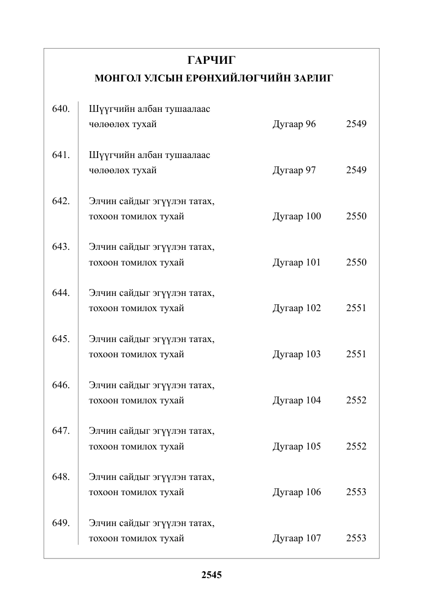 «Төрийн мэдээлэл» № 36, файлын 2-р хуудас