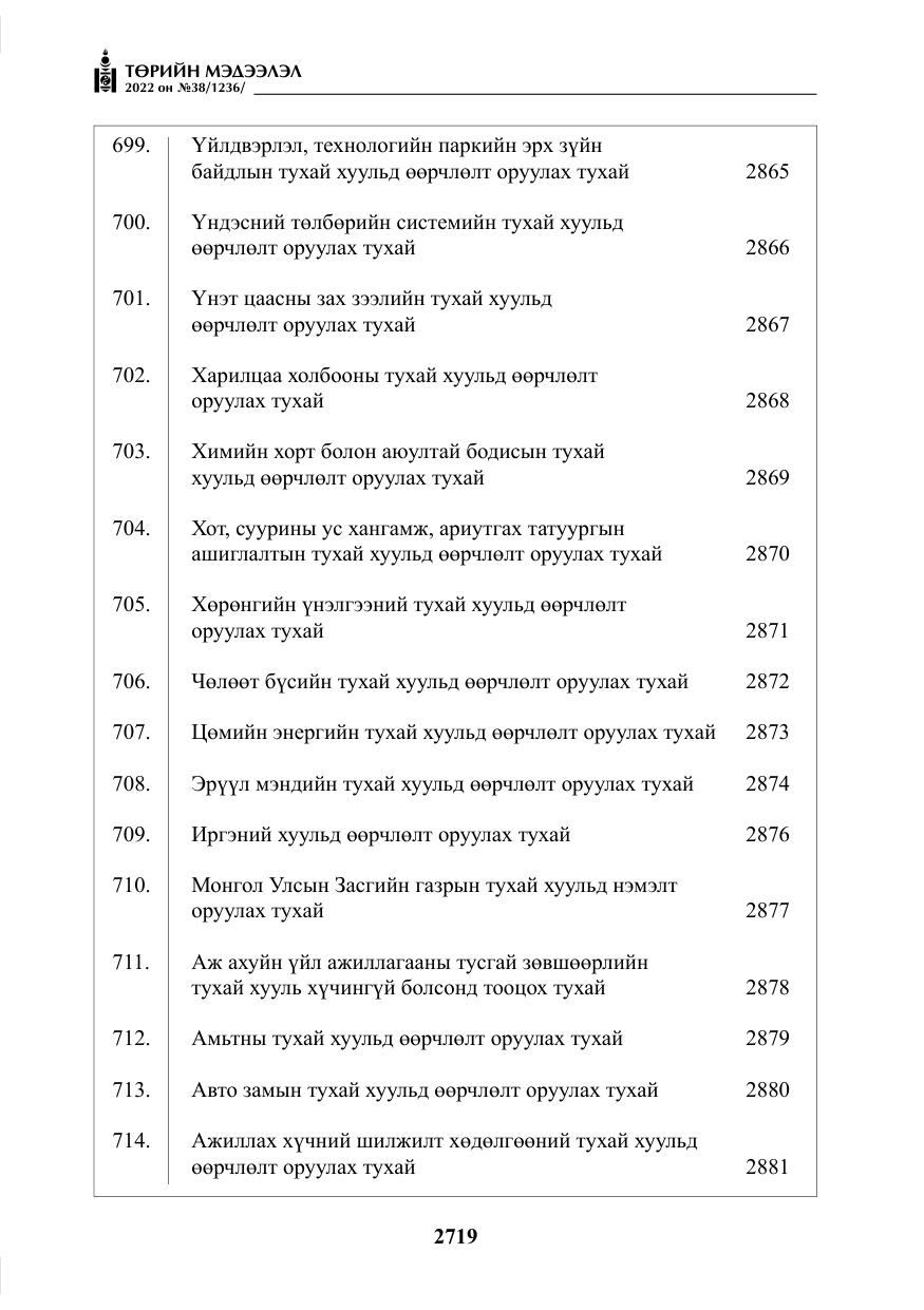 «Төрийн мэдээлэл» № 38, файлын 4-р хуудас