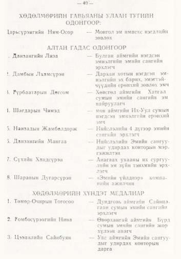 «Төрийн мэдээлэл» № 1, файлын 41-р хуудас