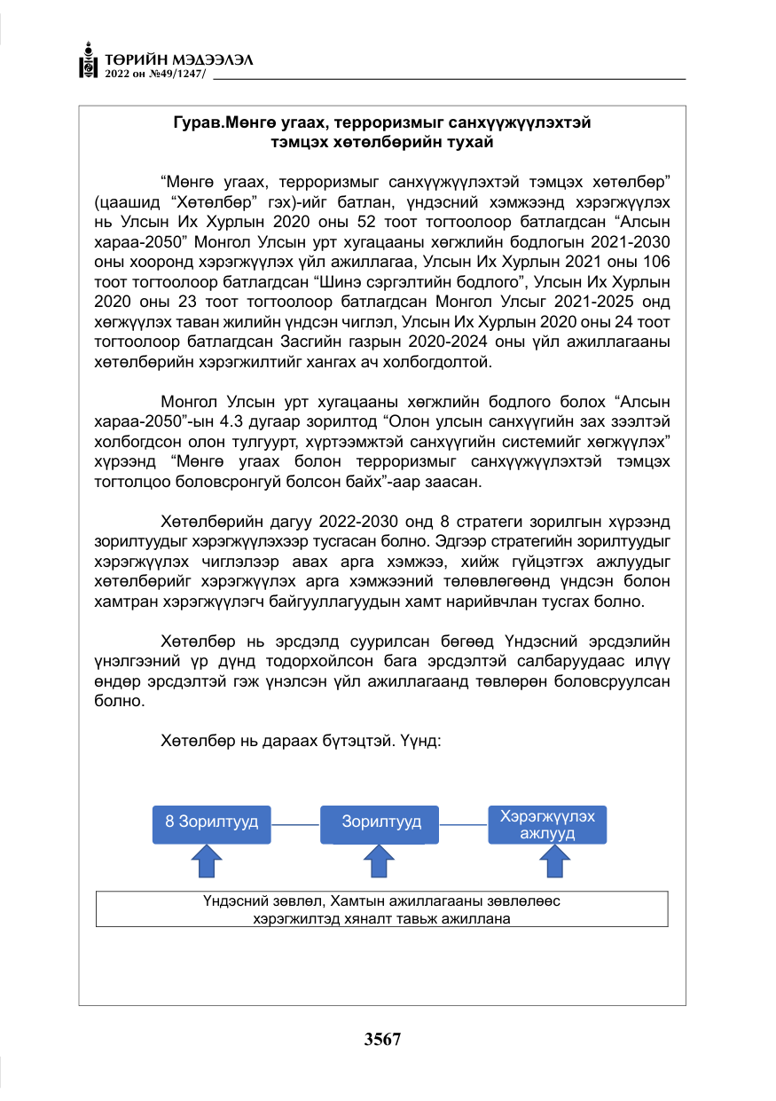 «Төрийн мэдээлэл» № 49, файлын 116-р хуудас