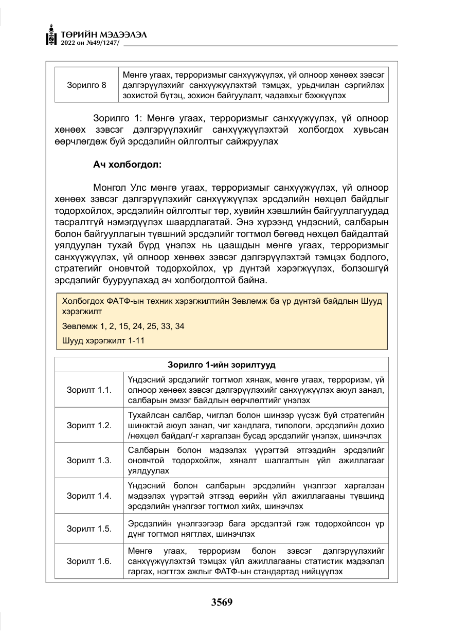 «Төрийн мэдээлэл» № 49, файлын 118-р хуудас
