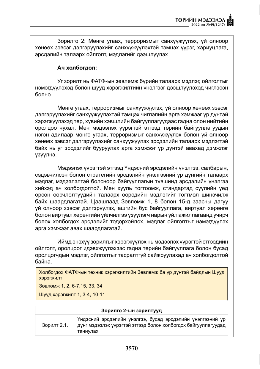 «Төрийн мэдээлэл» № 49, файлын 119-р хуудас