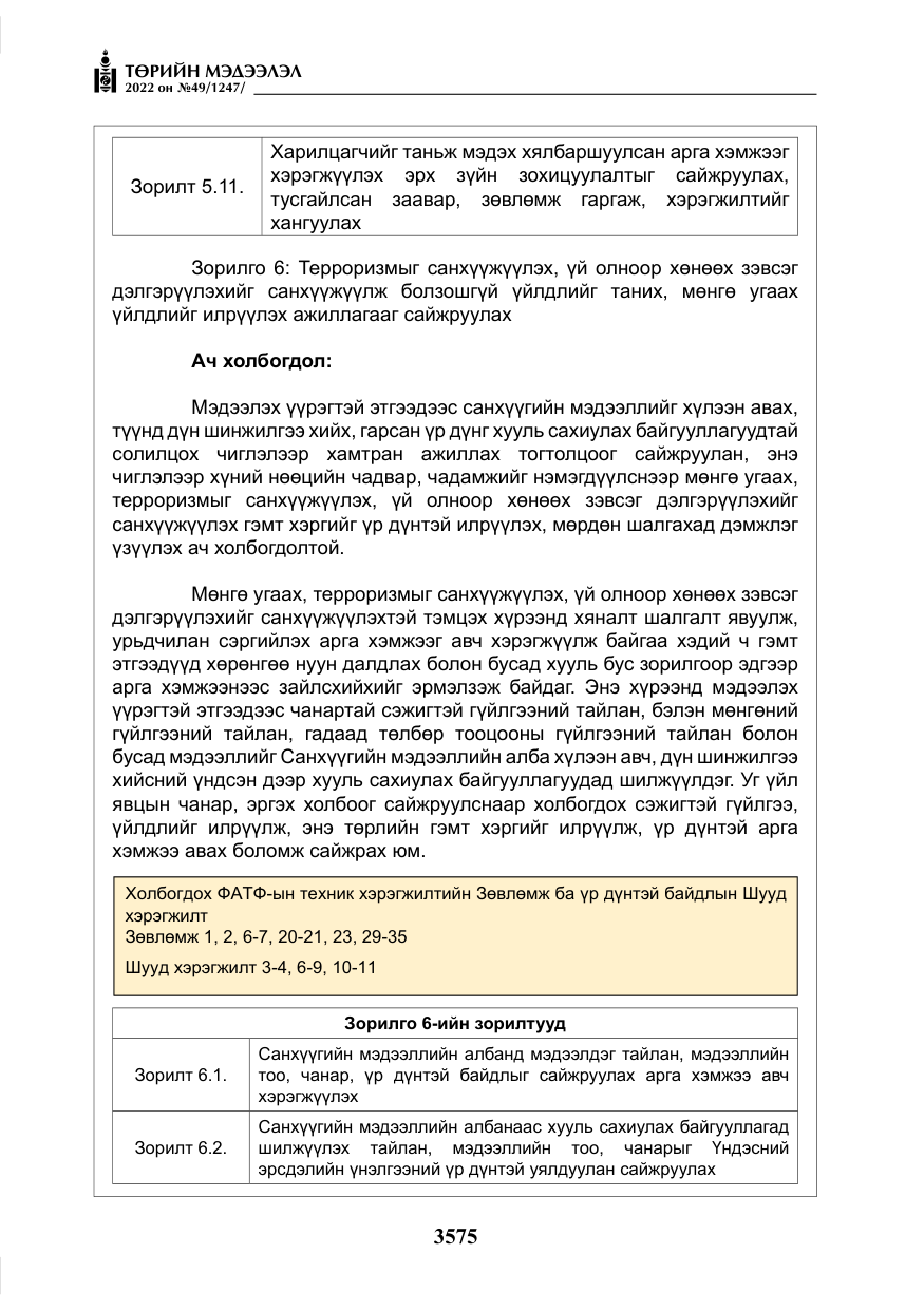 «Төрийн мэдээлэл» № 49, файлын 124-р хуудас
