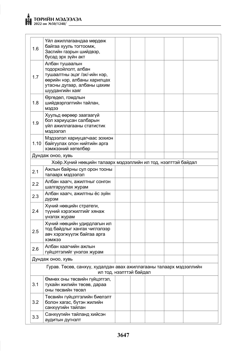«Төрийн мэдээлэл» № 50, файлын 64-р хуудас
