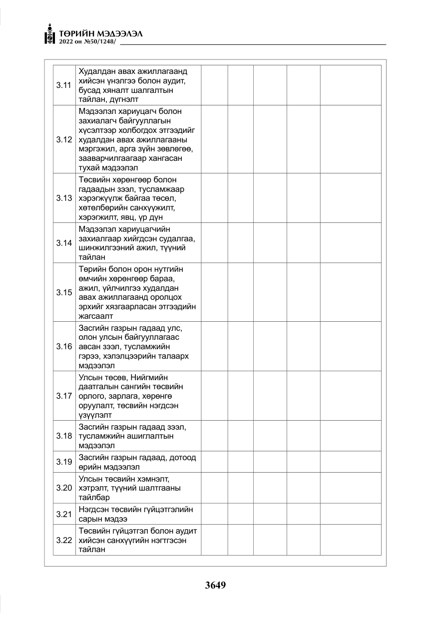 «Төрийн мэдээлэл» № 50, файлын 66-р хуудас