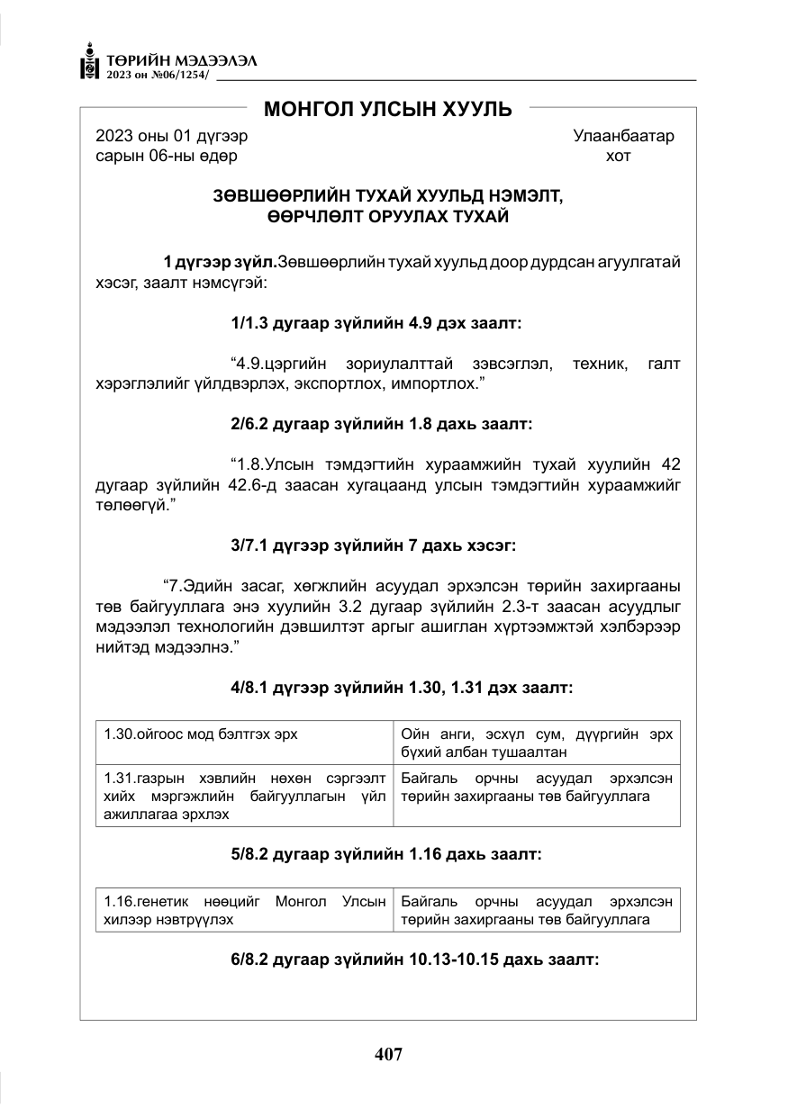 «Төрийн мэдээлэл» № 6, файлын 108-р хуудас