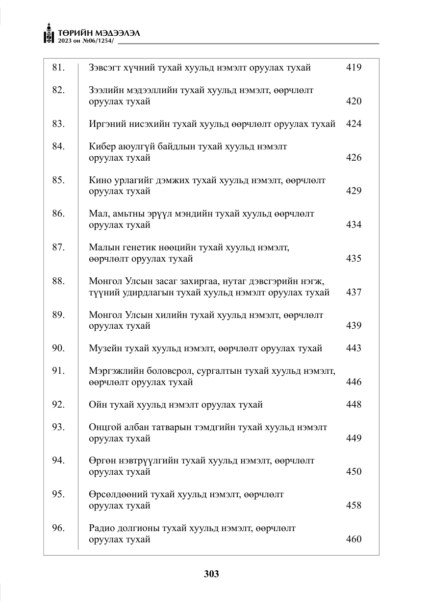 «Төрийн мэдээлэл» № 6, файлын 4-р хуудас