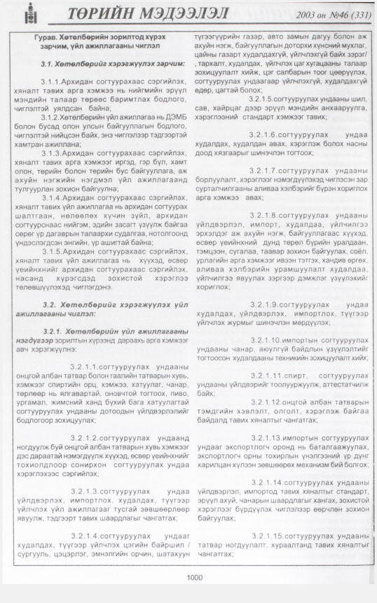 «Төрийн мэдээлэл» № 41, файлын 191-р хуудас