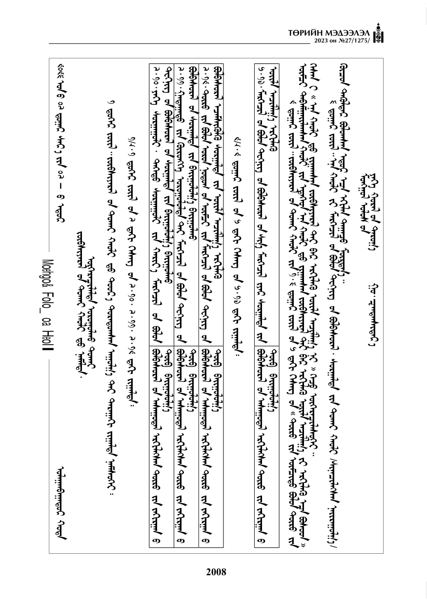 «Төрийн мэдээлэл» № 27, файлын 249-р хуудас