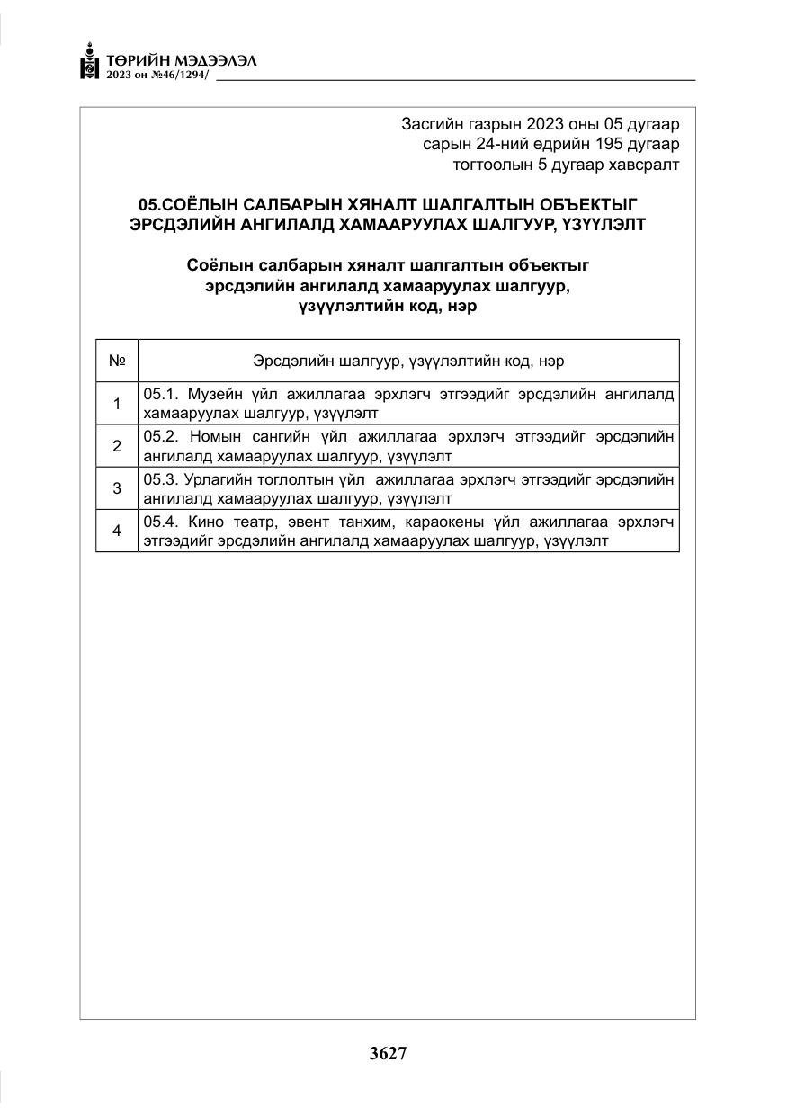 «Төрийн мэдээлэл» № 46, файлын 68-р хуудас