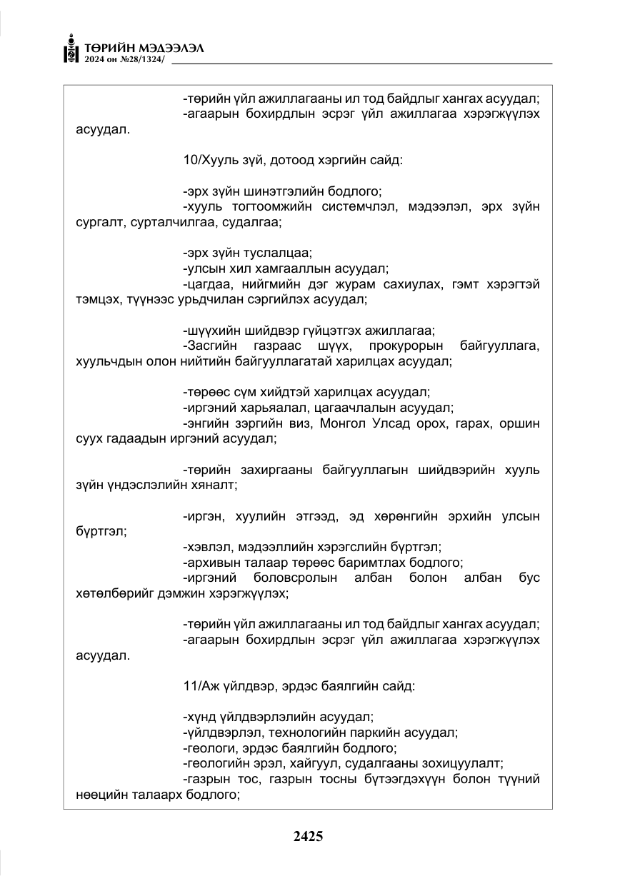 «Төрийн мэдээлэл» № 28, файлын 46-р хуудас