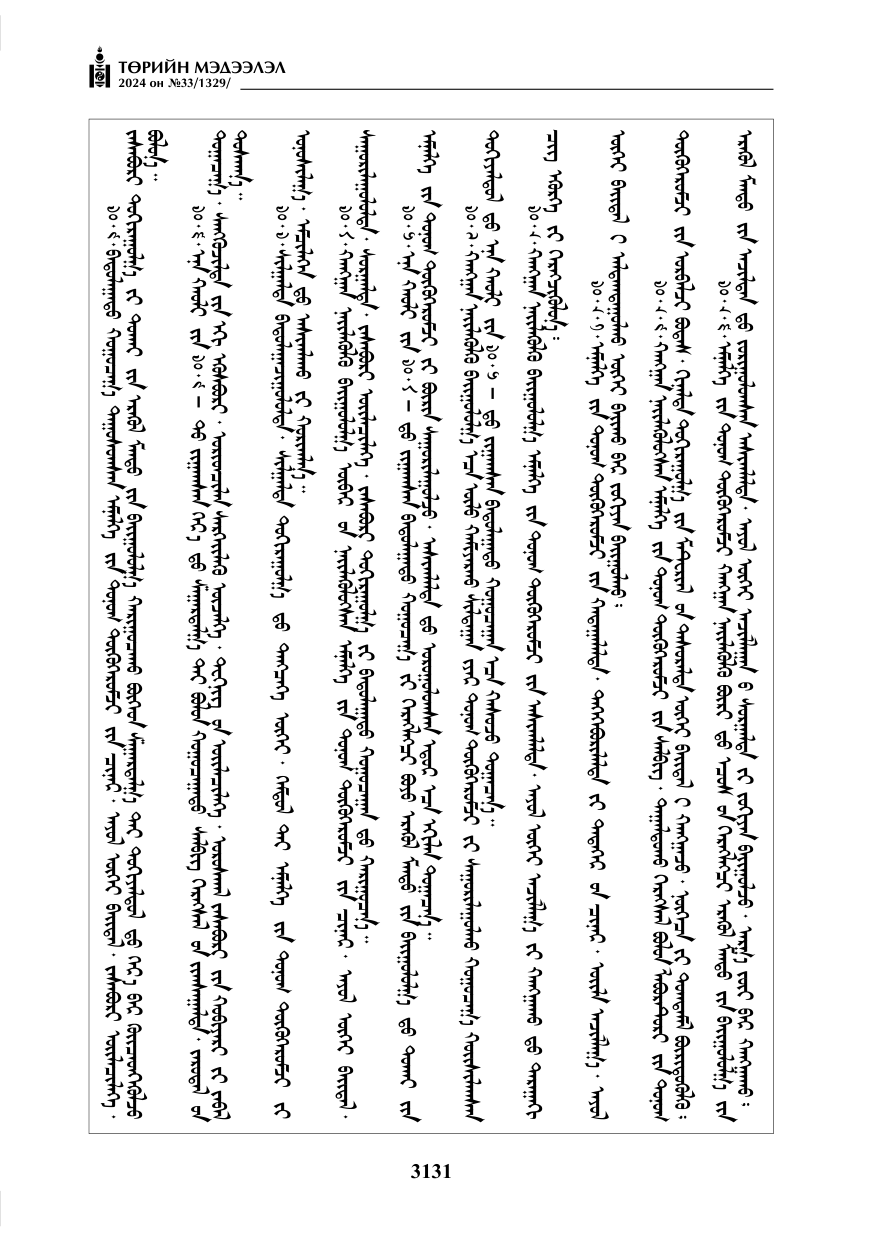 «Төрийн мэдээлэл» № 33, файлын 124-р хуудас