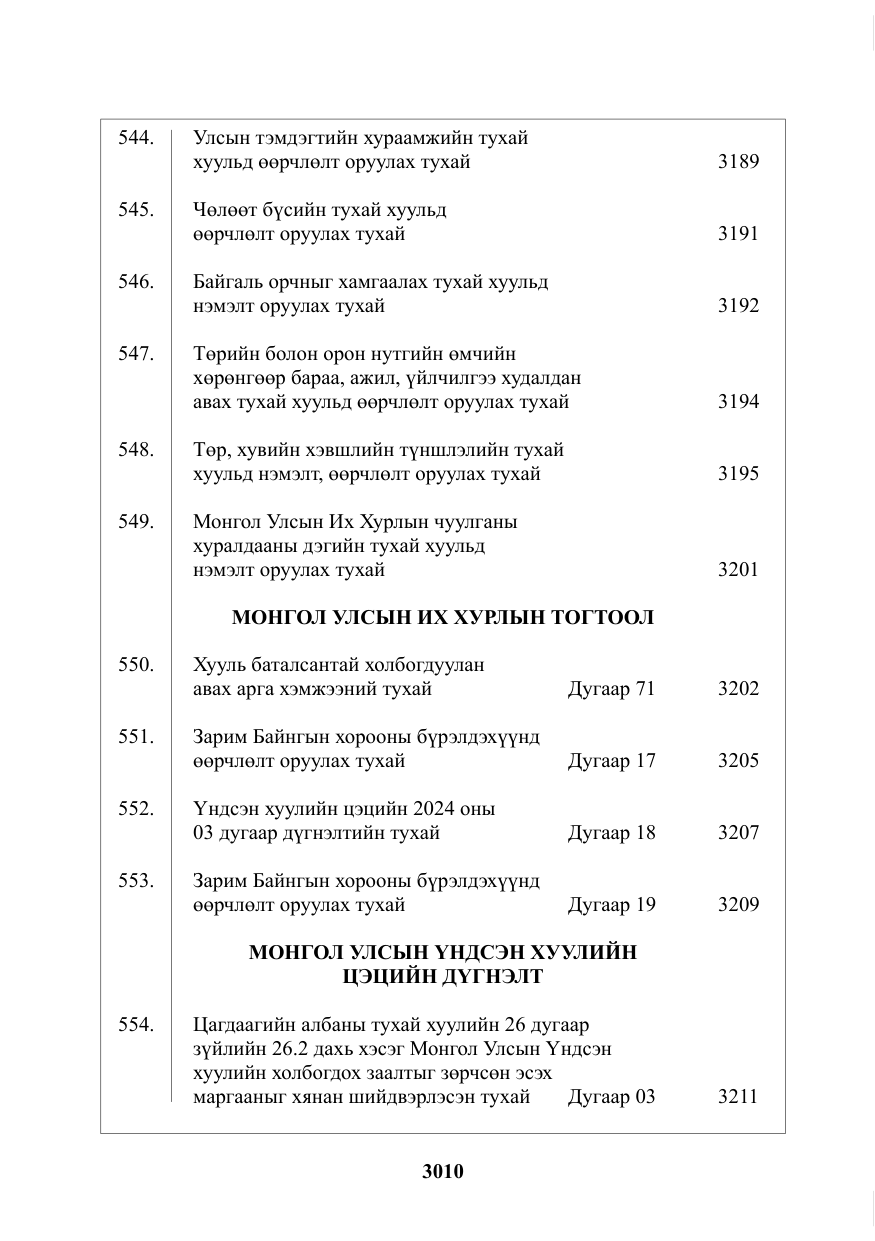 «Төрийн мэдээлэл» № 33, файлын 3-р хуудас