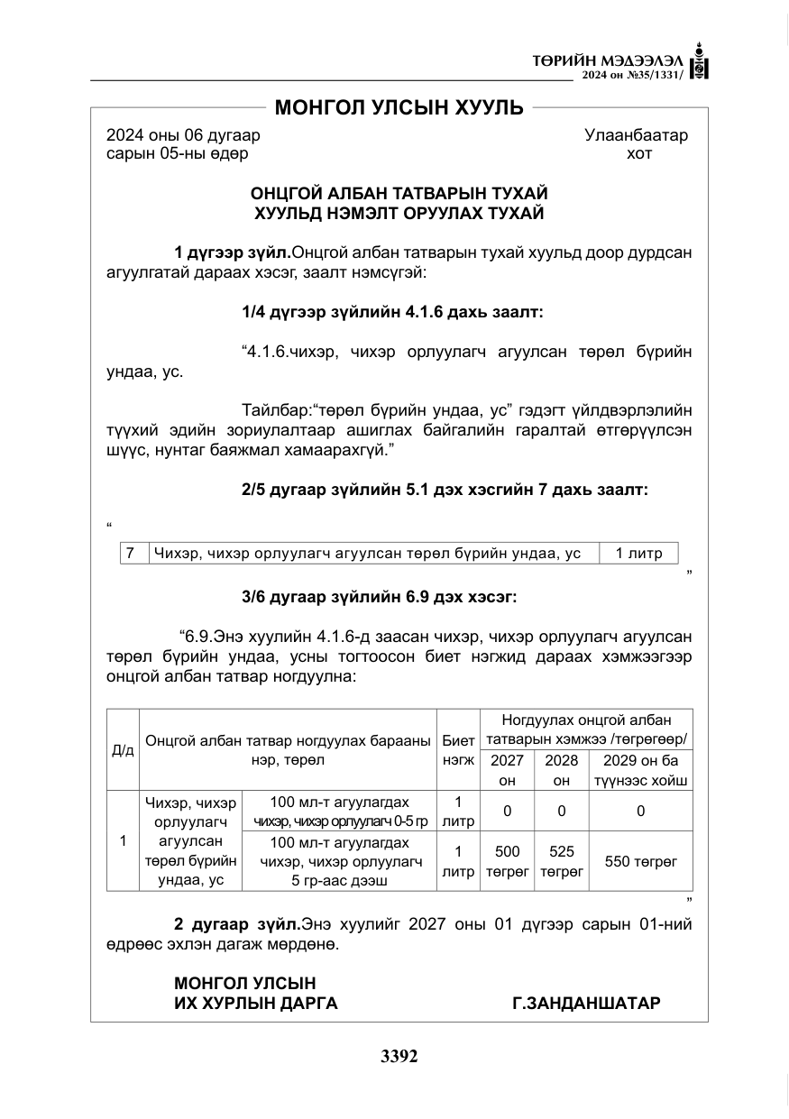«Төрийн мэдээлэл» № 35, файлын 5-р хуудас