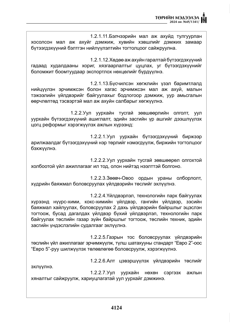 «Төрийн мэдээлэл» № 45, файлын 21-р хуудас