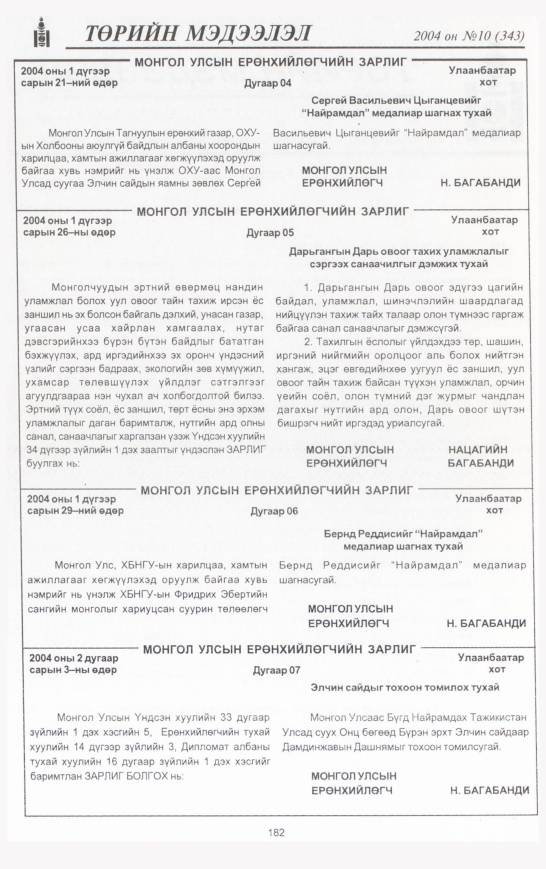 «Төрийн мэдээлэл» № 9, файлын 221-р хуудас