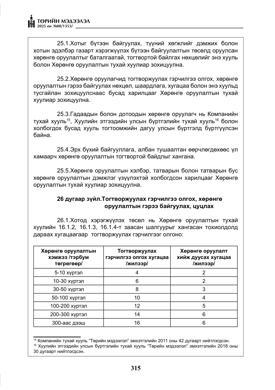 «Төрийн мэдээлэл» № 8, файлын 24-р хуудас