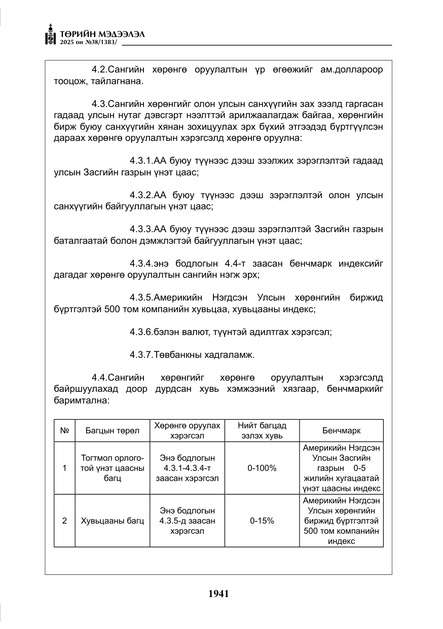 «Төрийн мэдээлэл» № 38, файлын 70-р хуудас
